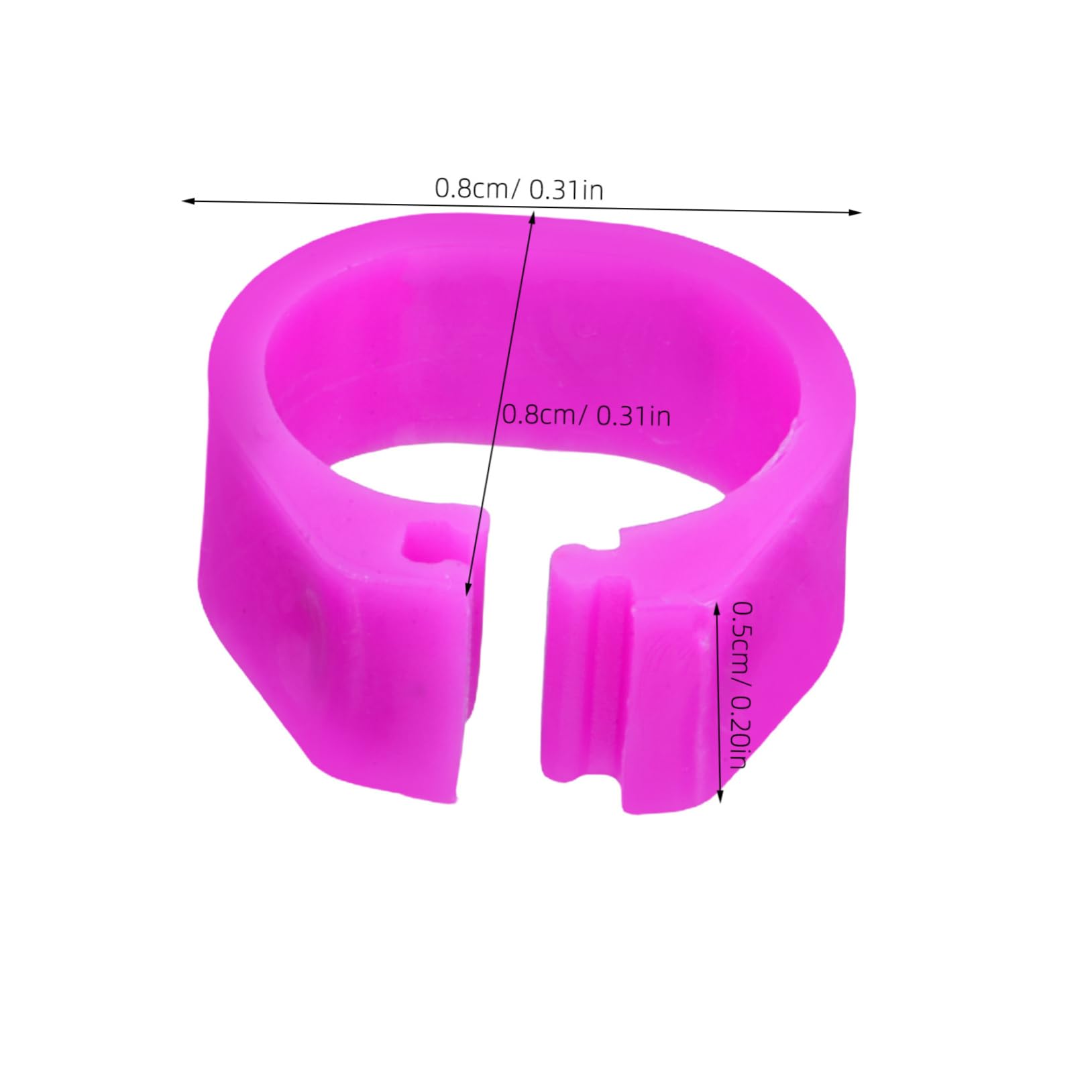 GRIRIW Small Poultry Identification Rings 100 Pcs Plastic Leg Bands Numbered Tags for Birds