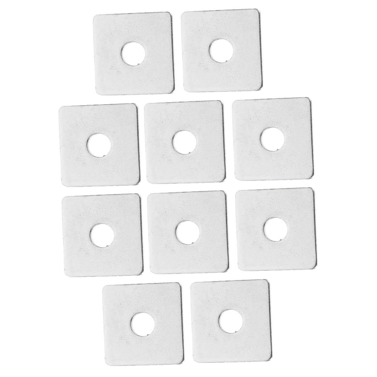 Cabilock 4sets Heavy Duty Square Washers for Bolts Stainless Steel Plate Washers Set for Construction 10pcs*4