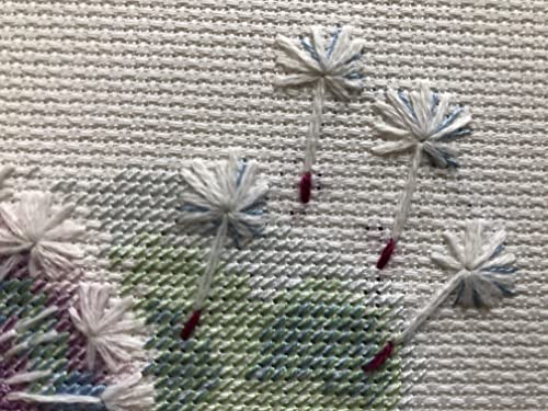 Image of RIOLIS - Light Breeze 1962, Floral Cross Stitch Kits 6 inchx6 inch, Cross Stitch Kits for Beginners & Advanced, Crossstitching Kits Adult, Counted Stitching Kits, Flowers Embroidery Kit