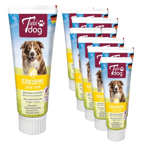 Tubi Dog Käsecreme für Hunde Leckere Belohnung & Trainingshilfe Natürliche Rezeptur ohne Zuckerzusatz