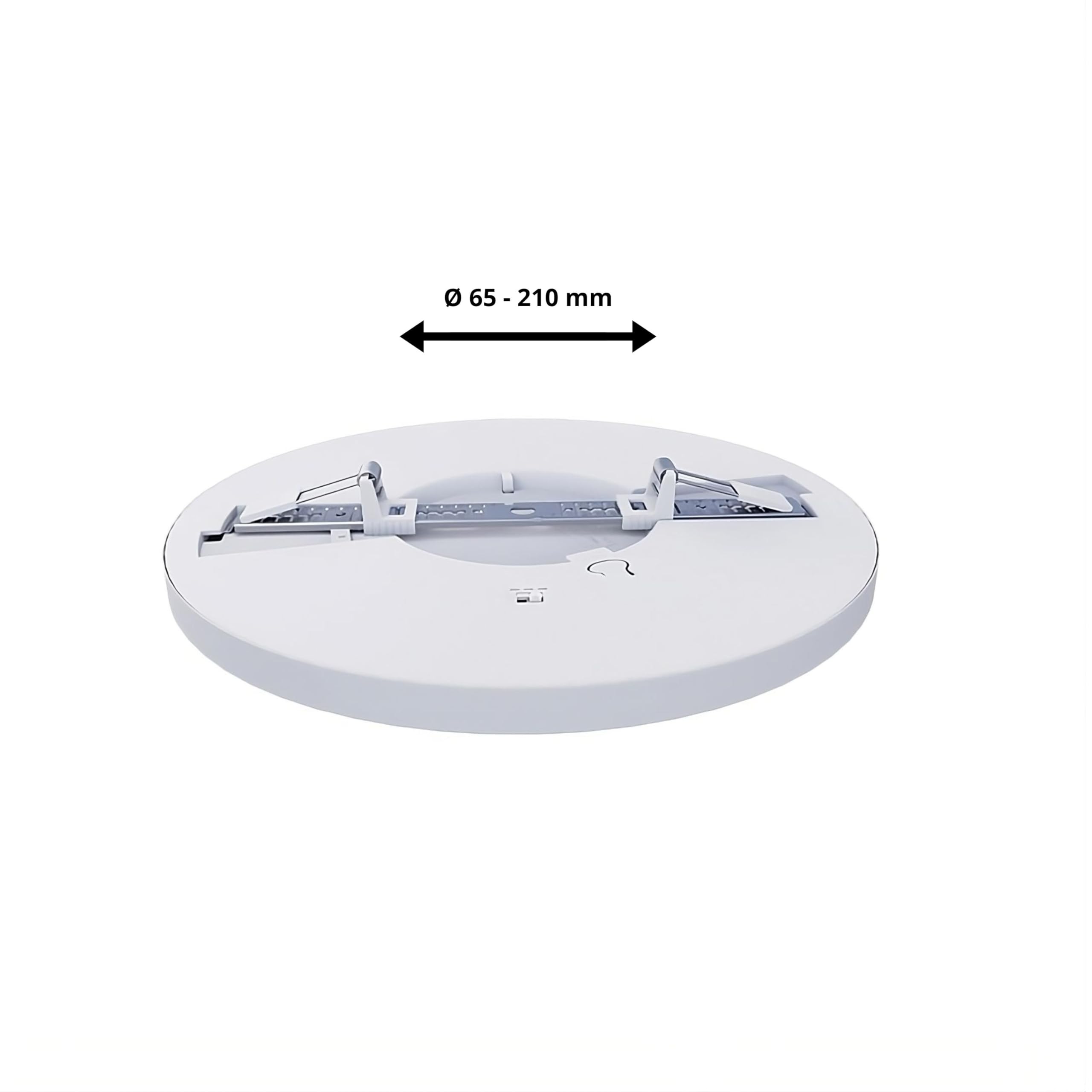6er Set Multitalent LED Deckenleuchte - Panel mit einstellbarem Lochmaß - 18W 1880lm - Einbau/Aufbau Aufputz - 3000K 4000K 6000K CCT einstellbar - rund Ø225x17mm