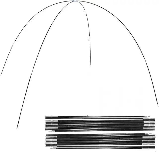 Replacement Tent Poles - Premium Fiberglass Camping Tent Pole Bars Kit
