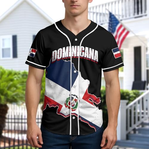 Dominican Republic Baseball Jersey Custom Name Number, Dominicana Fan Shirt for Men Women, Republica Dominicana Fan miniatura 2