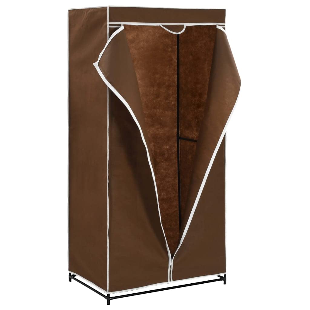 ShGaxin Armadio marrone 75 x 50 x 160 cm, Armadi Camera da letto, Armadio Tessuto, Spogliatoi Armadi Aperti, Organizzatore di Armadietto, Armadio per Stanza