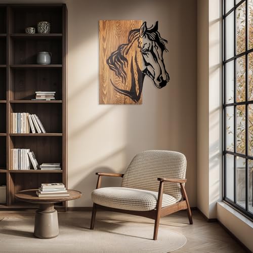 Swift Beacon Gallop Grace Wood & Metal Wall Art -