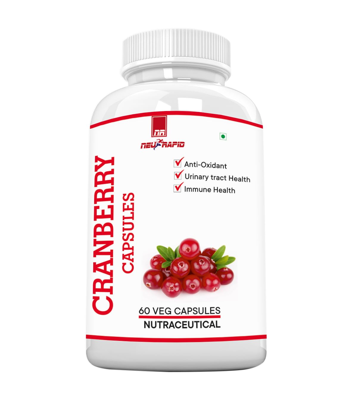 NEURAPID CRANBERRY CAPSULES | URINARY TRACT HEALTH | UTI | KIDNEY CARE - 500 mg - 60 VEG CAPSULES (B08SJ9173Z) Amazon Price History, Amazon Price Tracker