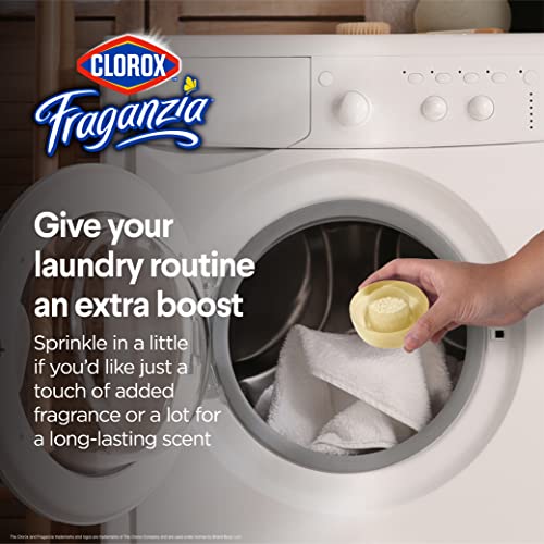 Image of Clorox Fraganzia Laundry Scent Booster Crystals, In-Wash Fragrance Beads for Fresh-Smelling Clothes & Linens, Safe for All Fabrics & Colors, Easy-Pour Bottle, Vanilla Scent, 70 Oz