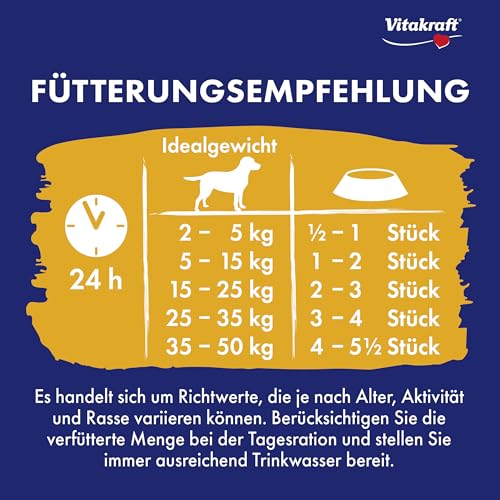 Vitakraft Pure Lamb Bonas, Hundeleckerli, Calciumknochen mit Lammfleisch, Hunde Trainingsleckerli, ohne Zusatz von Zucker (8x 80g)