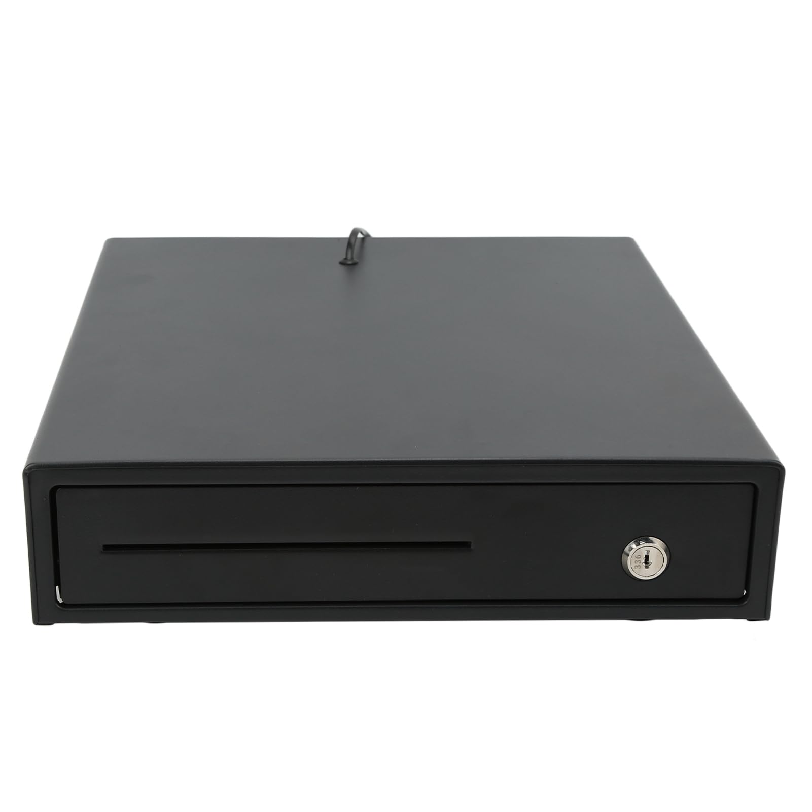 Naroote Cassetto del Registratore di Cassa Vassoio Portamonete in Acciaio Premium per 4 Banconote Apertura Automatica per Supermercato e Commercio DC 12-24V