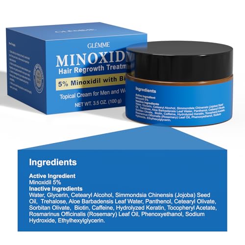 5 Minoxidil Hair Growth Cream Treatment for Men and Women 3 5oz - image 8