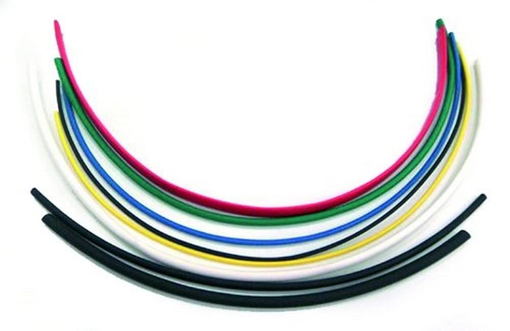 Electraline 62319 Set of 25 Heat-Shrinkable Tubes 10 cm, Multi-coloured