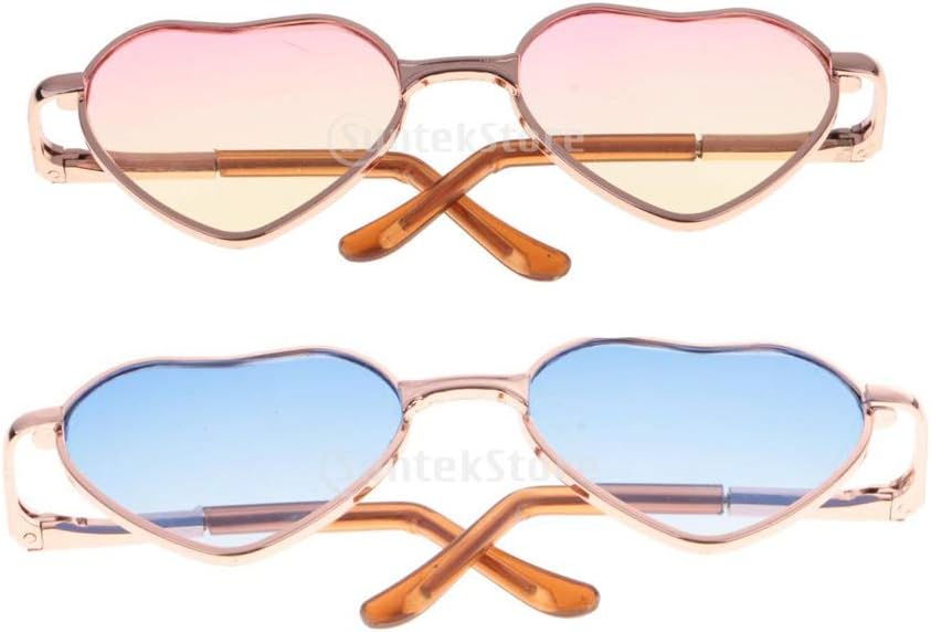 1 6スケール ドール適用 かわいい おしゃれ ハート型フレーム メガネ 全11色 3 大人気商品