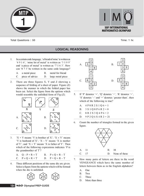 Image of (Old Edition)Olympiad Prep-Guide Mathematics Class - 10
