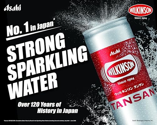 WILKINSON TANSAN – Premium Sparkling Water, Strong Carbonation, Zero Calories, Refreshing Taste, Japanese Sparkling Water, 8.4 oz (Pack of 20)