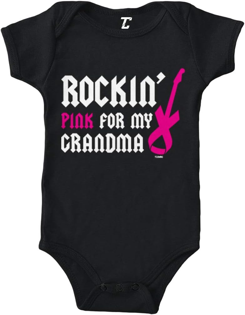 Tcombo Rockin' Pink for My Grandma - Ribbon Bodysuit