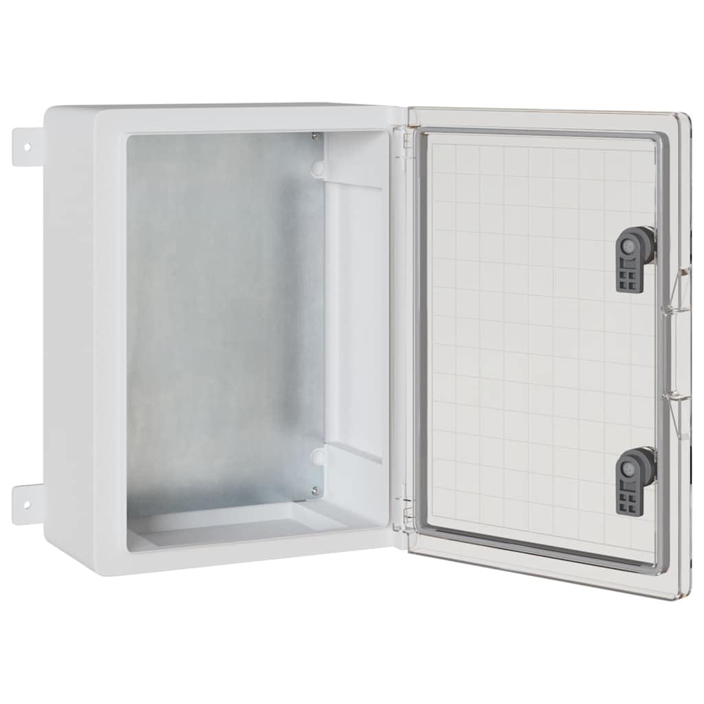 Armario de control de plástico ABS, caja vacía con puerta transparente, distribuidor de pared para interior y exterior, 37 x 19,5 x 40 cm