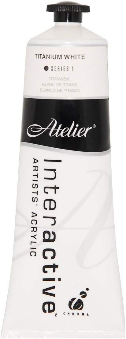 Atelier : Interactive : Artists' Acrylic Paint : 80ml : Titanium White