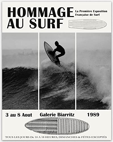 Surf Exhibition Poster Surfing Wall Art Decor (20cm x 25cm)