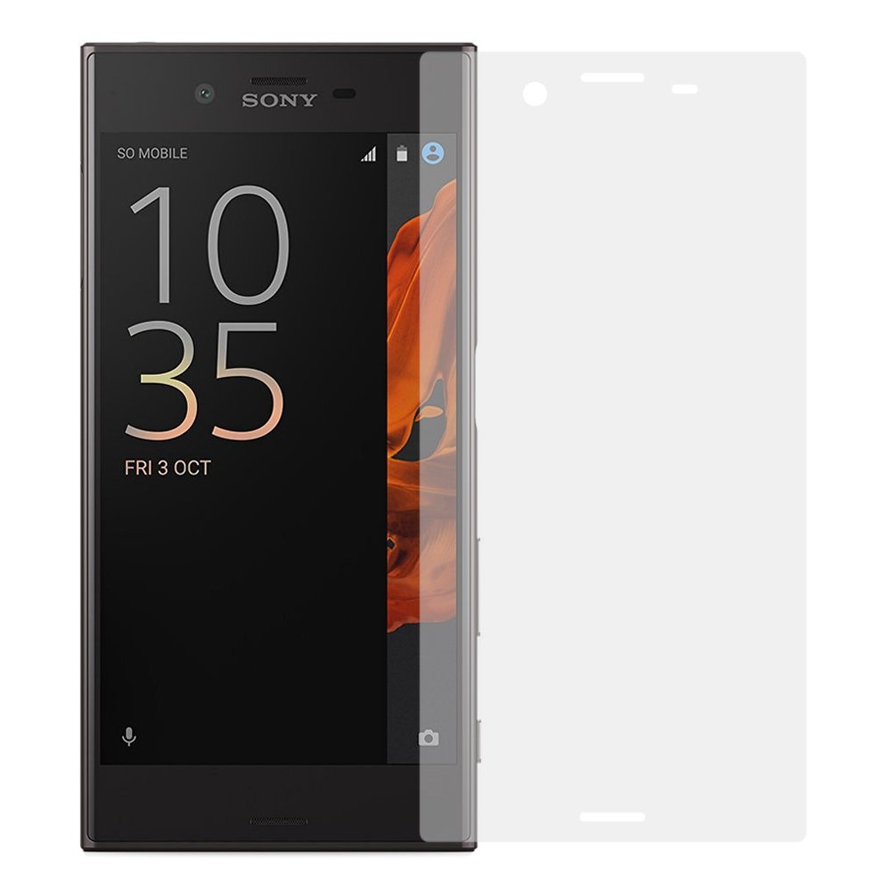2 x Slabo screen protector films for Sony Xperia XZ Screen Protector Accessories (Smaller than Display Because of Curved Structure No Reflection Matte Made in Germany