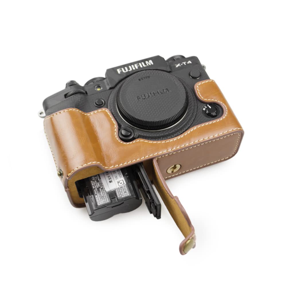 FUJI X-T4 Kılıf, MUZIRI KINOKOO PU Deri Kılıf Fujifilm X-T4 Kamera