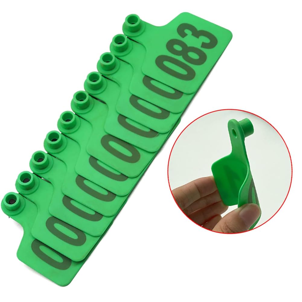 kolczyki dla kóz, Kolczyk Bydła 001-100/901-1000 Plastik Zwierząt Gospodarskich 201-300