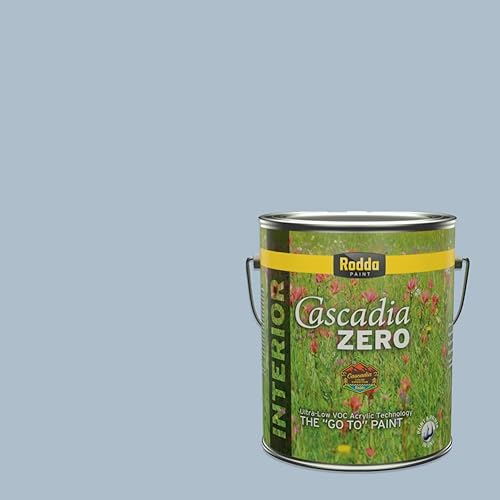 Vista 132 de Rodda Paint CASCADIA ZERO - Pintura e imprimación semibrillante para interiores en uno, cuarto de galón, Everest
