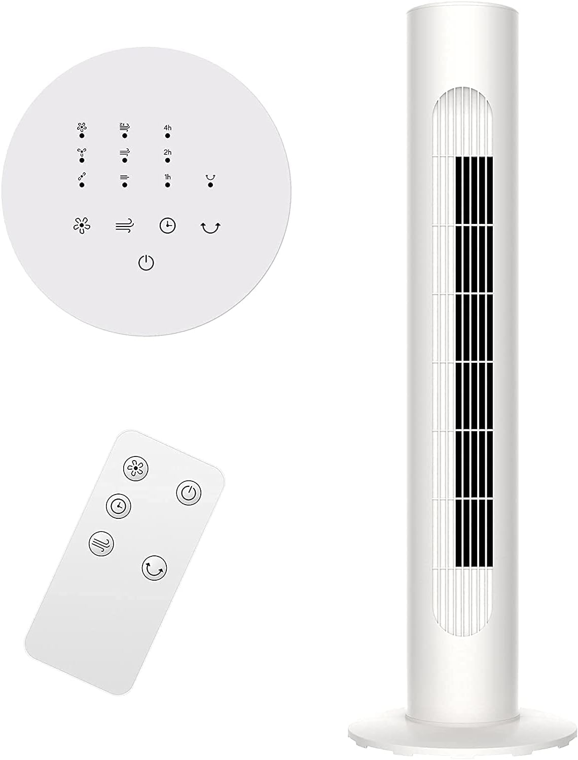 MYLEK Electric Tower Fan with Remote Control 45W, Cooling Quiet