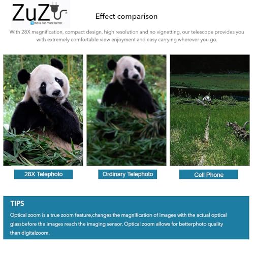 Image of Zuzu May 2026 Newly Updated 12X Metal Ultra HD Zoom Telescope Camera Lens for All Smartphones.