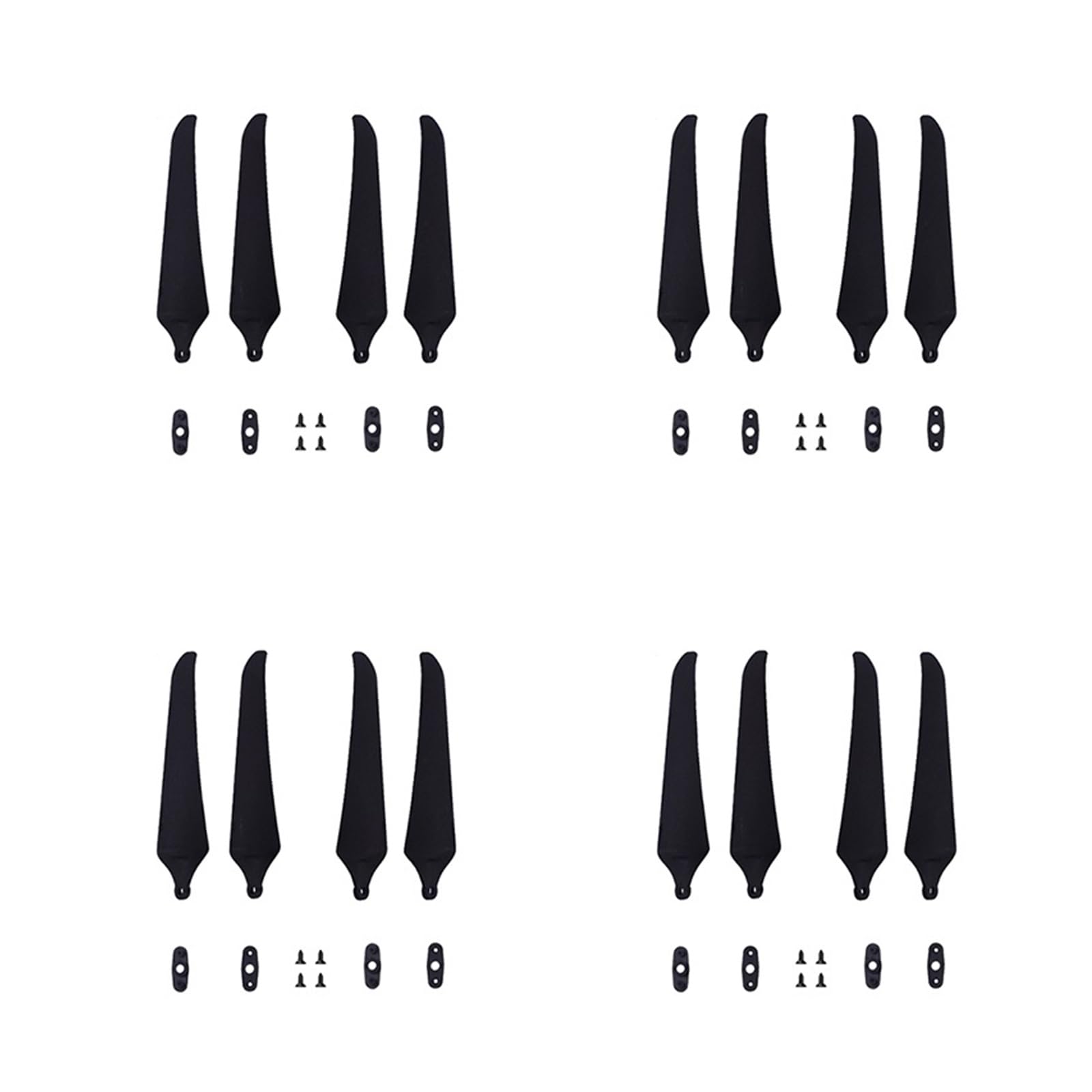 4 pares F9046 F8041 F7036 hélice plegable de 7 pulgadas CW CCW 2 hojas/3 hojas fibra vidrio Nylon Compatible for Dron RC largo alcance(F1307 Metal Clip)