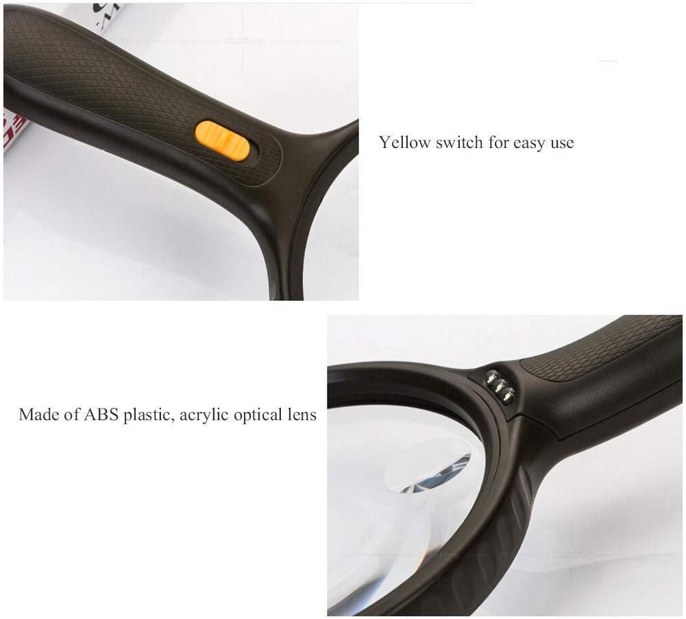 Magnifyiglasses Lenti di ingrandimento Readimagnifier Lente di ingrandimento Portatile Lente di ingrandimento illuminata Portatile Lente di ingrandimento oversi