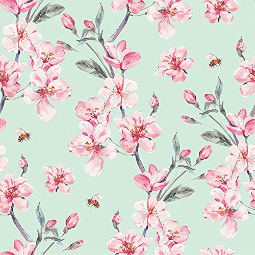 Papier peint fleurs japon Coloray 312x219 cm mural auto-adhésif - 3