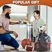 Lenwen 6 Pcs Sport Balls Set for Kids Teens, Include Official Size Basketball Football Soccer Ball with Sport Equipment Bags and Pumps for Training Practice Back to School(Retro Colors)