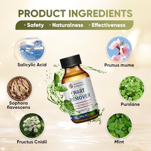 Image of inchSTAY STOKED inch Wart Remover, 15ml Salicylic Acid Wart Remover - Gentle Yet Powerful for Plantar Warts, Flat Warts & Calluses, Safe for Daily Use on Hands, Feet & Skin-H5515