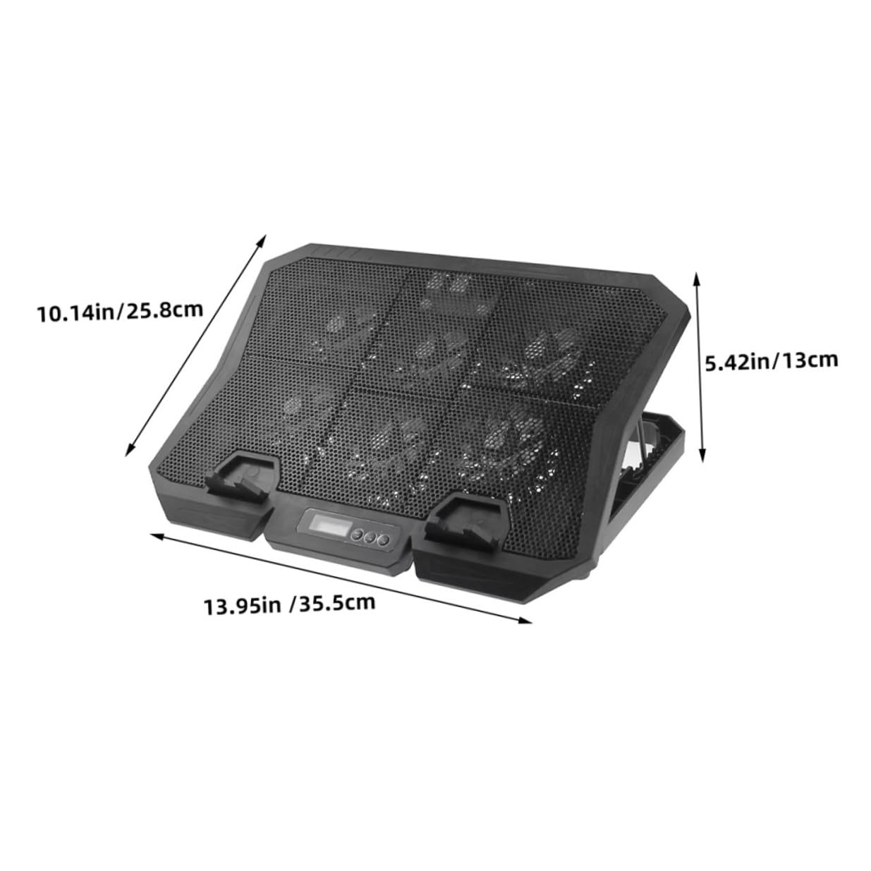 Holibanna Laptop Cooler Holder z Cichymi Wentylatorami Regulowana Podstawka Chłodząca Do Laptopów Do Ergonomiczny Stojak Biurko Zapobiegający Przegrzewaniu i Bólowi Szyi
