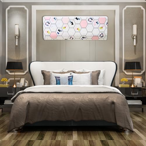 Image of Polyester Printed Split Ac Cover Indoor Unit For 1.5 Ton Capacity AC, Inner Unit Ac Cover, All Weather Cover /Attractive Digital Prints /Dustproof /Water Resistant Split Ac Cover (Hexagon)