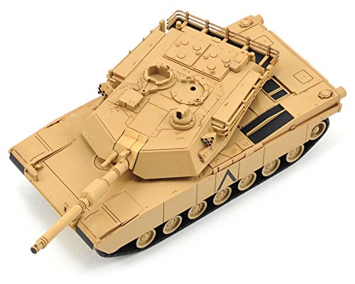 Char M1A2 Abrams i-Pilote miniature de collection haute précision finition désert Brown