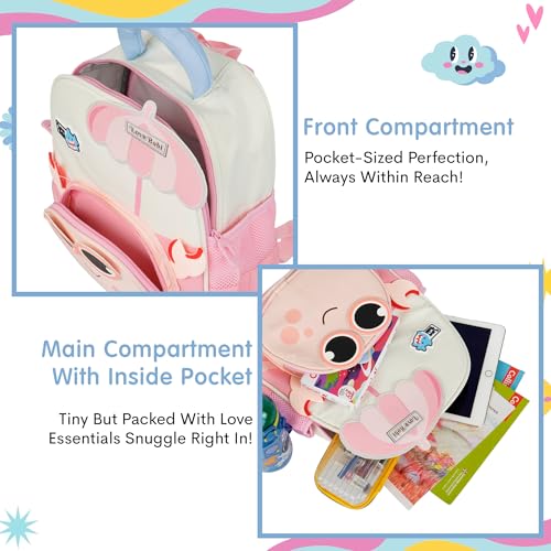 Image of Storite Kids Backpack for Boys & Girls 8L (3-6 Years) | Cute Crab Design Lightweight Toddler School Bag | Nursery & Preschool Cartoon Backpack with Front Pocket