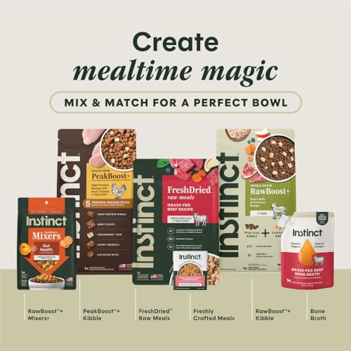 Instinct gefriergetrocknete Raw Boost Mixer Getreide Free Rezept alle Natural Hund Lebensmittel Topper von der Natur Vielzahl