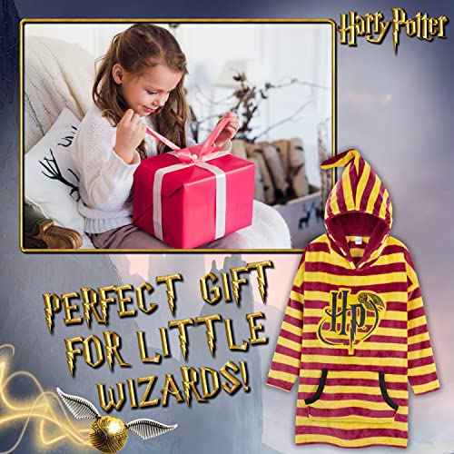 Harry Potter Oversized Hoodie Blanket for Girls Boys, Gifts for Kids Red - Image 5