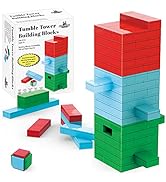 Apostrophe Games Tumble Tower Building Block Set - 349 Pieces - Build Your Own Block Stacking Tow...