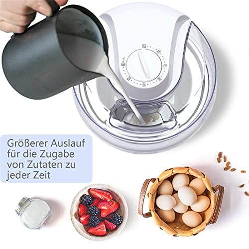 YYAI-HHJU Eismaschine Für Zu Hause, 1500 Ml Softeismaschine Für Heimwerker, Kinder, Partybedarf – Ideal Für Gelato… – Bild 8