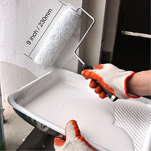 KingOrigin 12 Pack 9 Inch for Paint Roller,Paint Tray,Paint Roller Tray