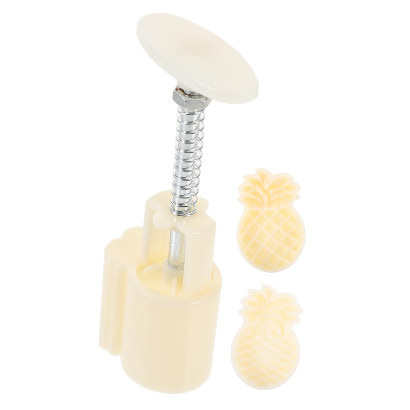 COLLBATH 1 Set DIY Molds Hand Pressure Pineapple Cake Baking Moulds for Moon Cake Cooking Easy to Use for Traditional Festivals Two