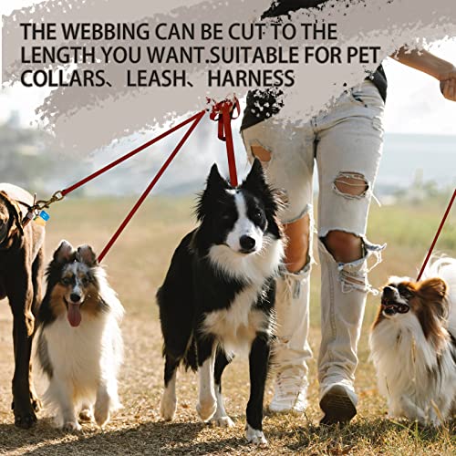 Image of Polyester Webbing Strap 16+Colors - 1 inch&1.5 inch&1.9 inch - 16.5 25 33 55 Yards Heavy Duty Webbing Roll, Flat Webbing Strap for Indoor&Outdoor Gear, Climbing, DIY Crafting, Repairing