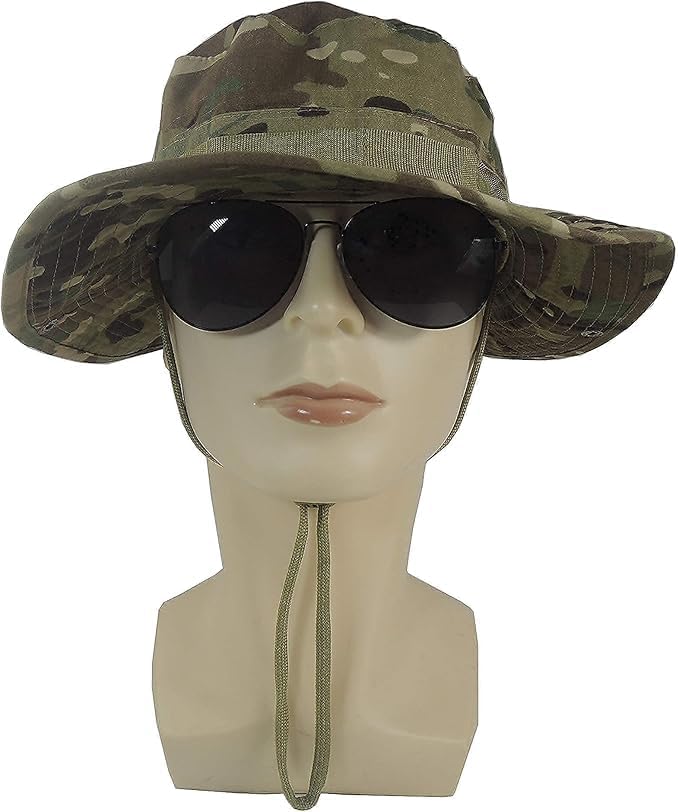 Hunting hat Camo hat Multicam Boonie Hat Military, Camo Boonie, Fishing Hats for Men,Unisex-Adults, Women's, Sun Hat, Beach, One Size — view 2