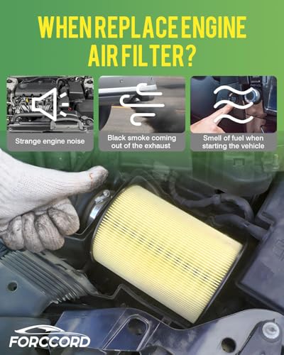 Image of Engine Air Filter Fits for 26-18 Audi Q5 2023-18 A5 Quattro /A5 Sportback, 26-21 Q5 Sportback, 25-17 A4 Quattro /A4 allroad, 25-17 A4 Air Filter Replacement 8W0 133 843 C Car Accessories 1-Pack