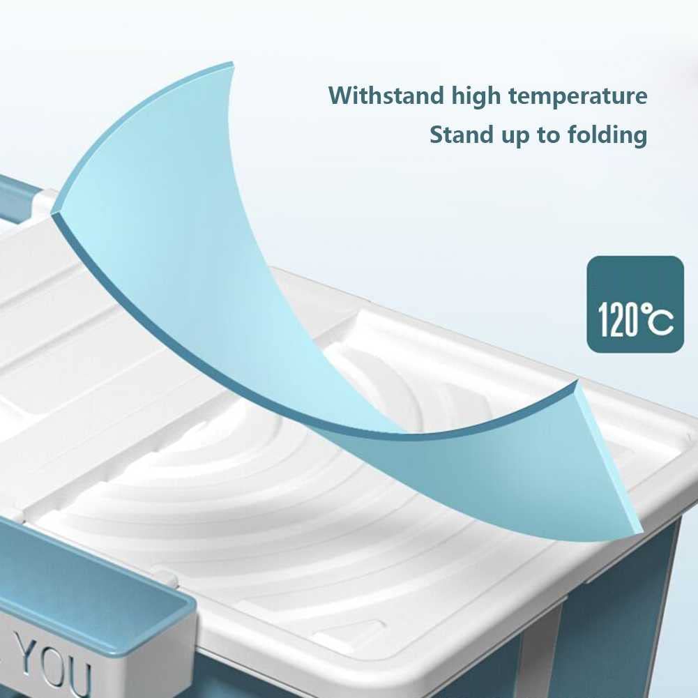 FAXIOAWA Bañera Plegable Rectangular Independiente Antideslizante para Adultos, fácil de almacenar, Resistente a Altas temperaturas