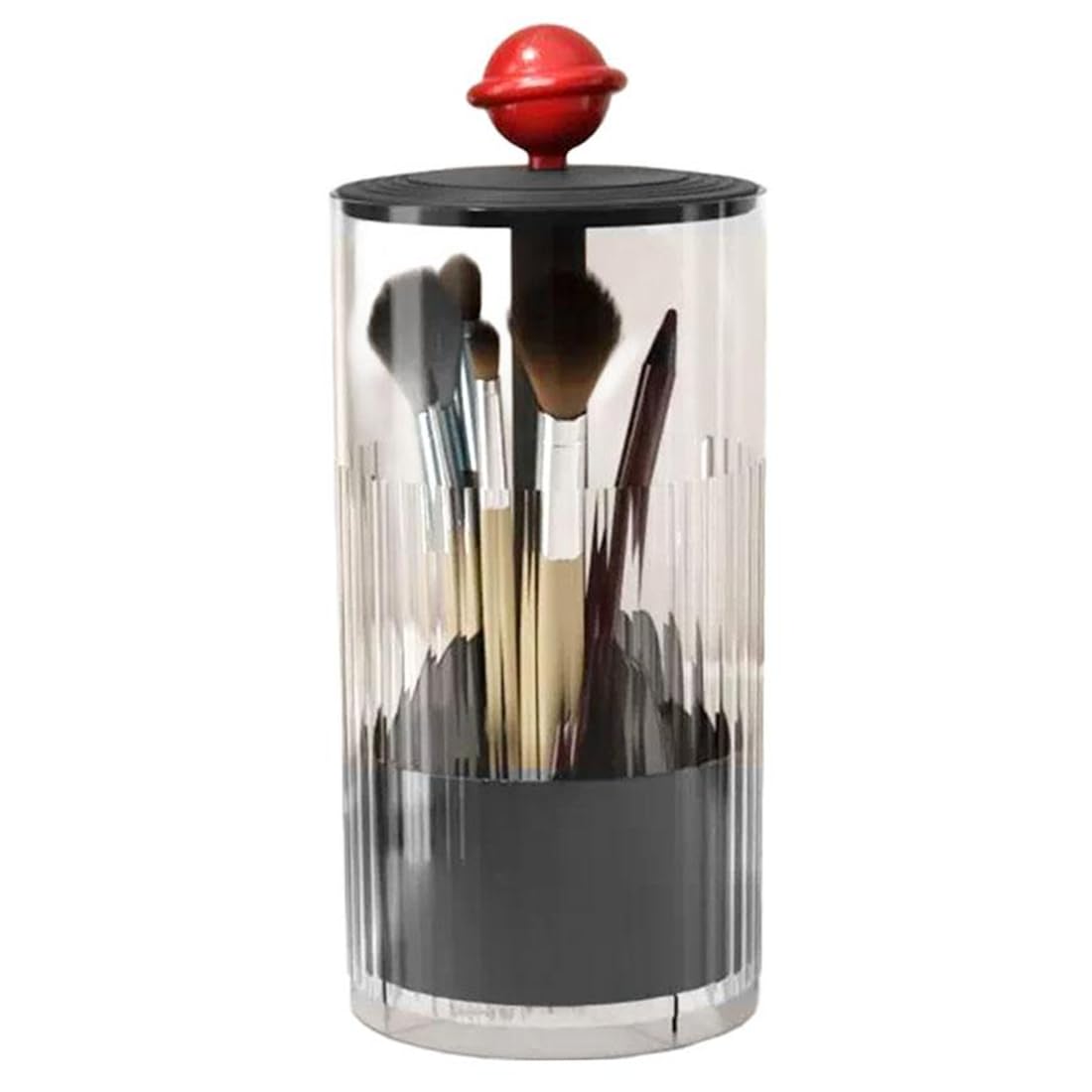 Aundhegrtt Automatic Lifting Makeup Brushes Holder Makeup Brush Holder Desktop Makeup Tools Lipstick Eyebrow Pen Holder Container