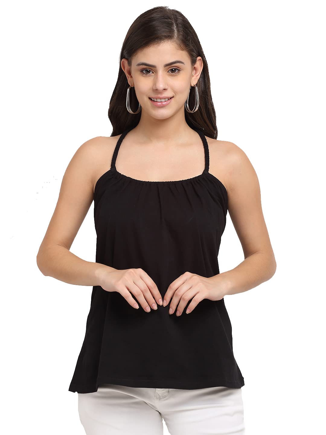 brinns Women's Solid Color Cotton Tank Top-picture-32