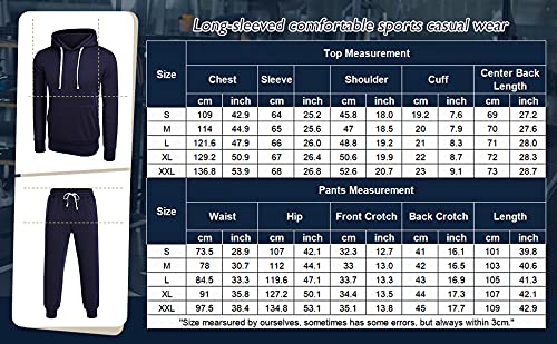 Coofandy Jogging Suit For Men Lined Fleece Track Suit Sets Pullover Sweat Suit 2 Piece (Grey,L) #TOP5